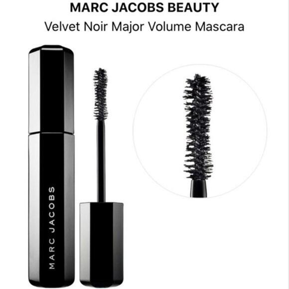 Lot 2 Marc Jacobs Velvet Noir Major Volume Mascara Travel Sz Hexagon Tube Sealed - Picture 5 of 5